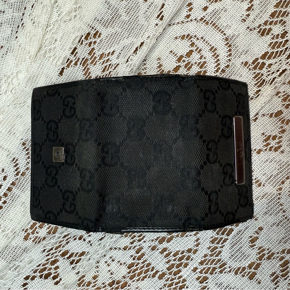 Gucci Black Monogram Wallet and Key Holder Set - Picture 4 of 12
